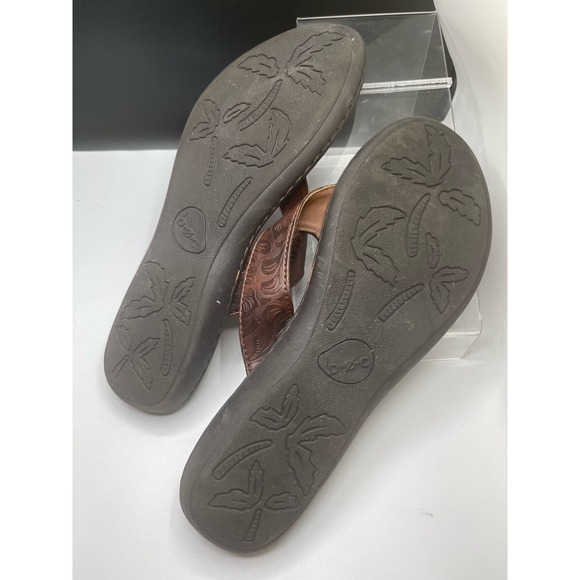 Born BOC Ladies Leather Sandals Flip Flops size 11m - Picture 3 of 7